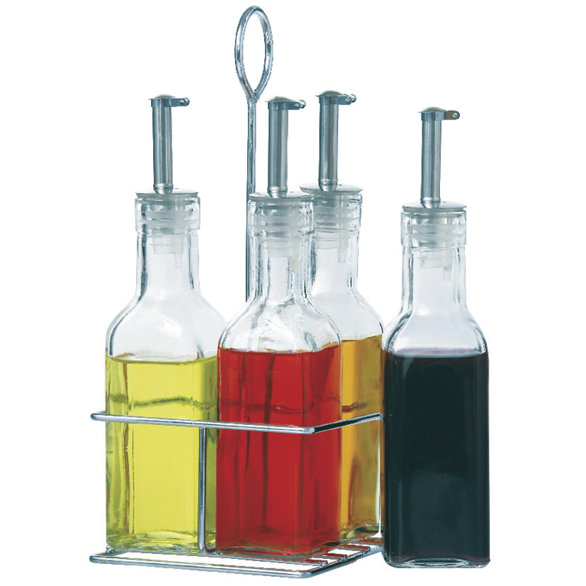 Quadruple Oil and Vinegar Shaker Set