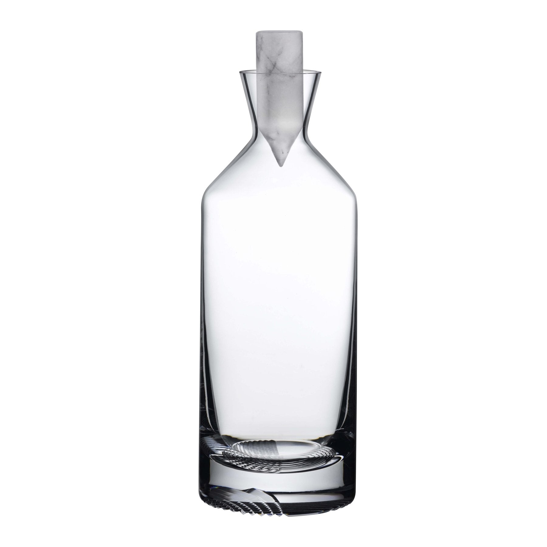 Nude Alba Tall Carafe with Marble Stopper - Styled