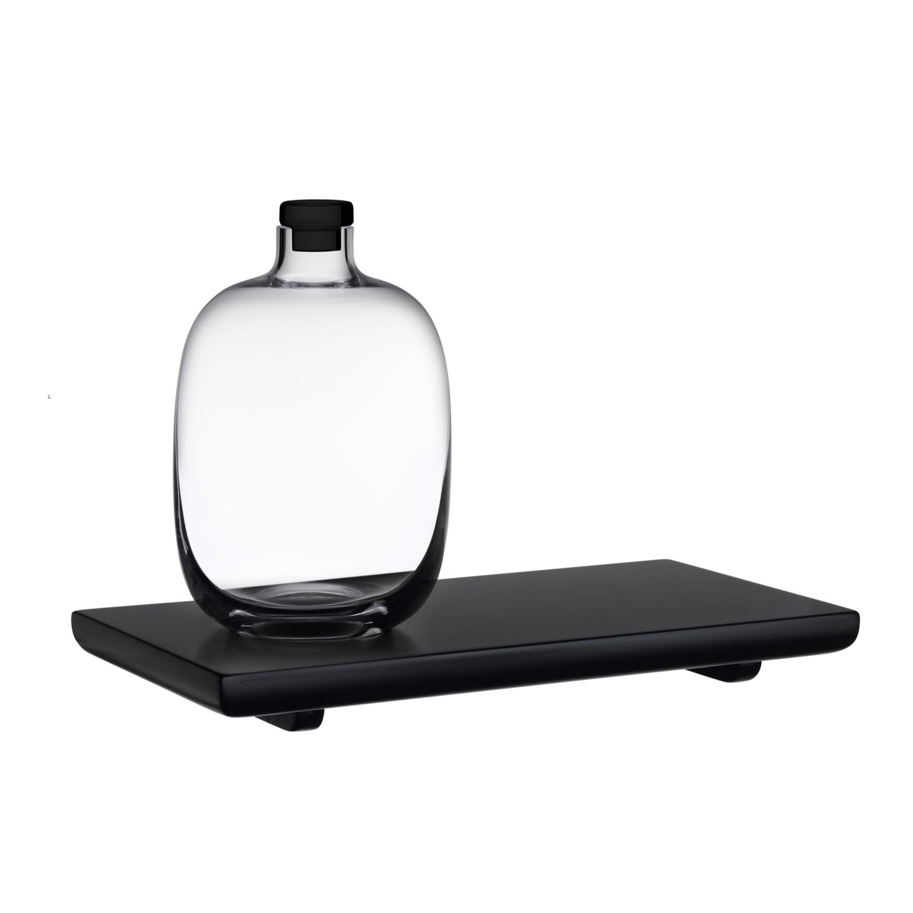 Nude Malt Carafe with Wooden Base - Styled