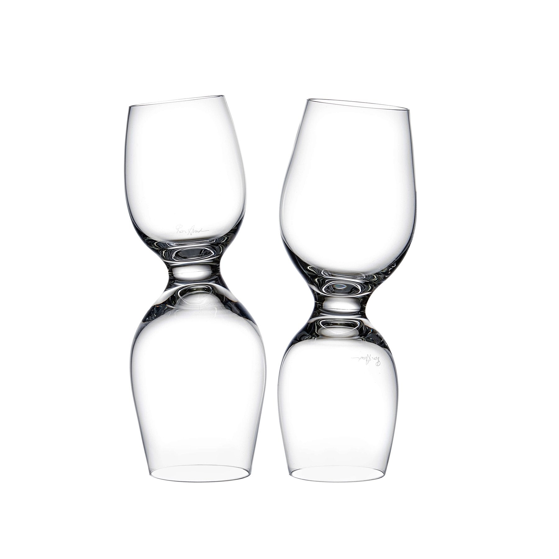 Red Or White Set of Two Wine Glasses - Styled