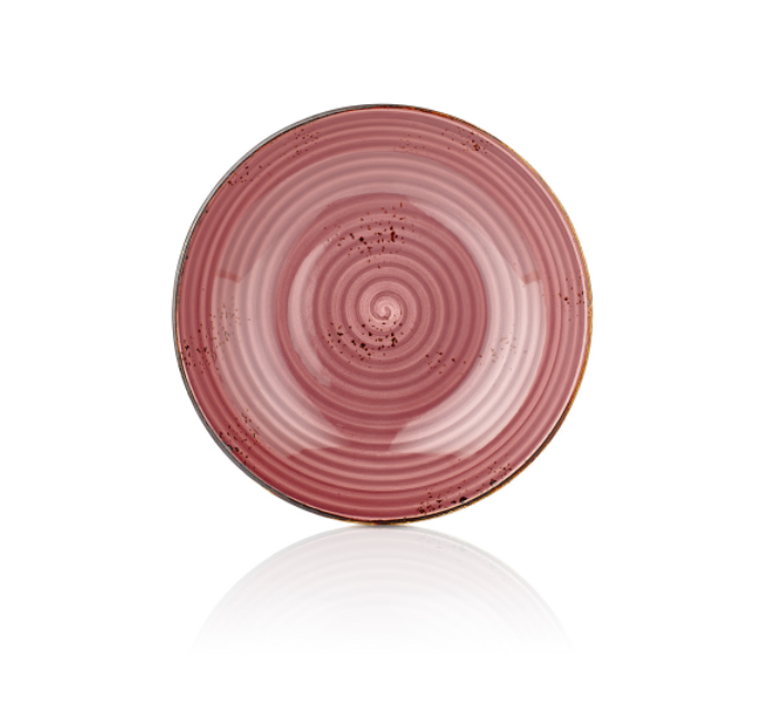 Rose Flavor Deep Plate 25 cm (1300 cc - Styled