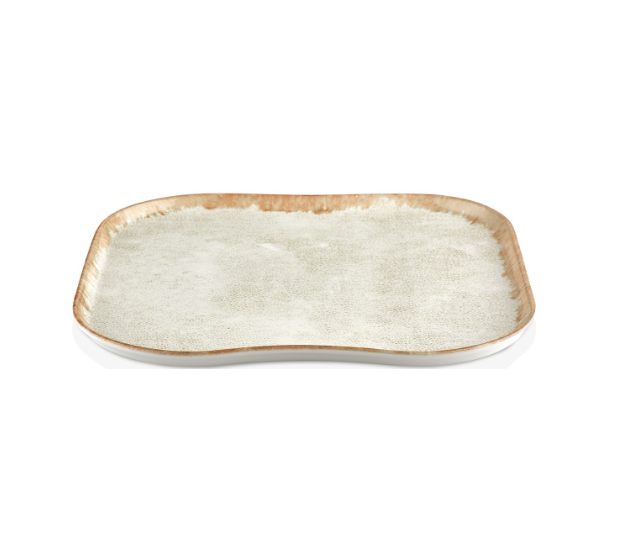 Smooth Ambience Yellow Square Plate 40 cm (33.5X33.5 - Styled