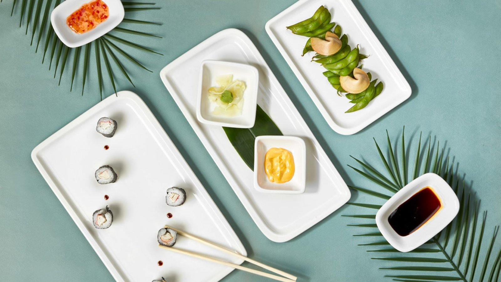 White Arel Rectangular Dısh 22 x 16 cm (850 cc - Styled