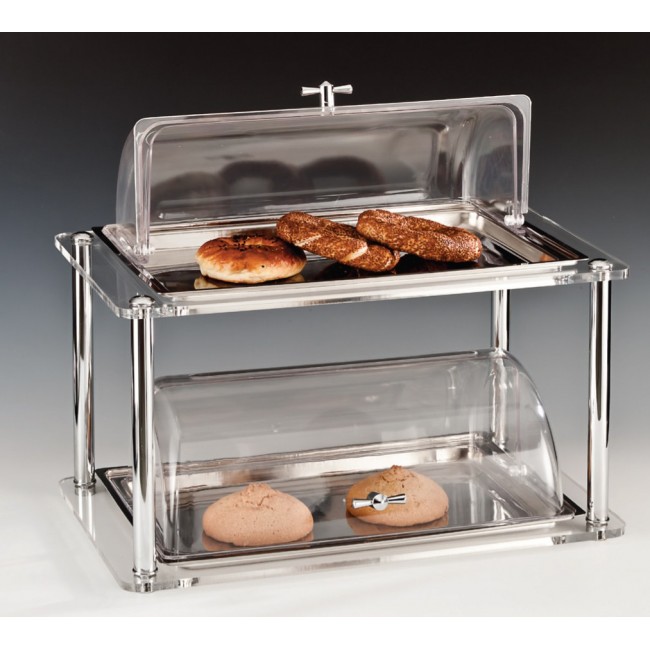 Alkan 2-Tier Buffet Server with Lid for hospitality & OS&E