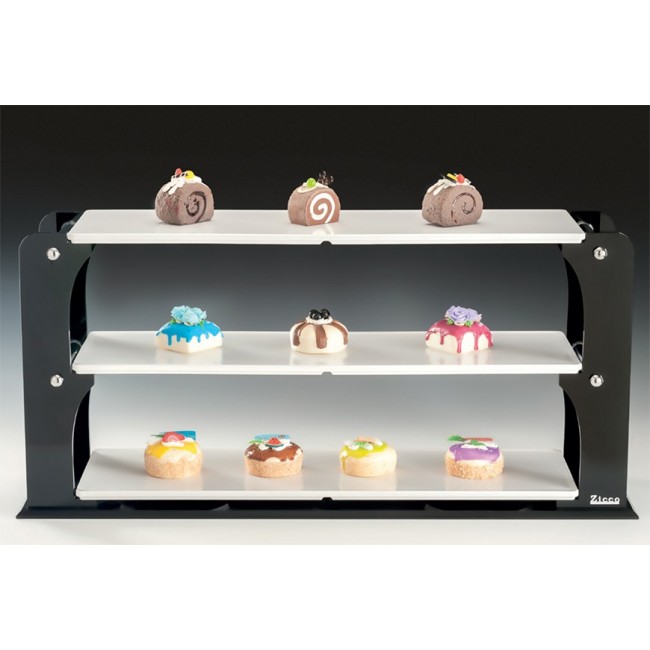 Alkan 2-Tier Buffet Stand with Long Melamine Trays Melamine for hospitality & OS&E