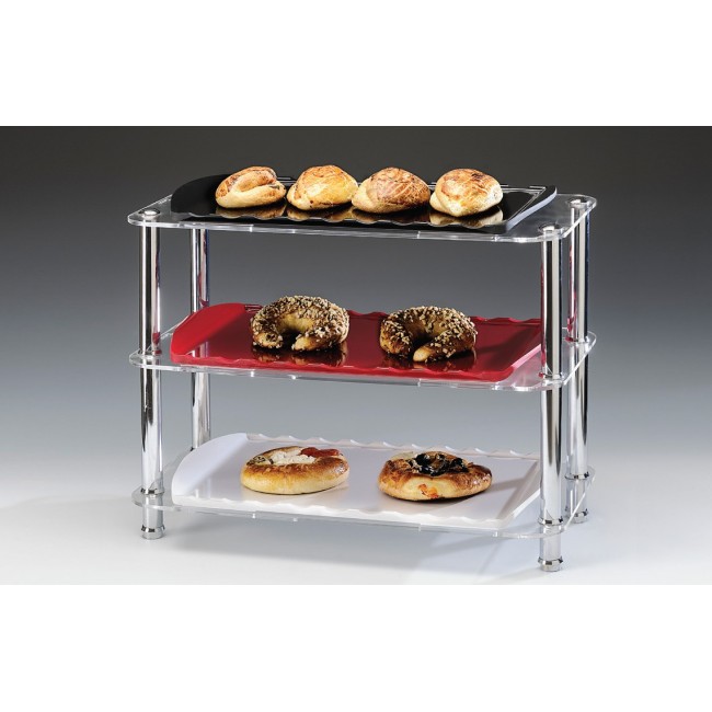 Alkan 2-Tier Buffet Stand with Melamine Trays Melamine for hospitality & OS&E