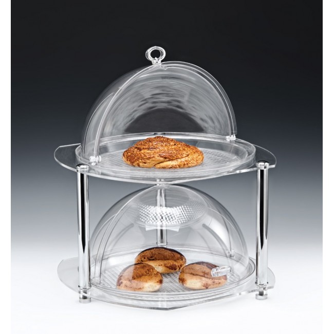 Alkan 2-Tier Buffet Stand with Polycarbonate Bowls Polycarbonate for hospitality & OS&E