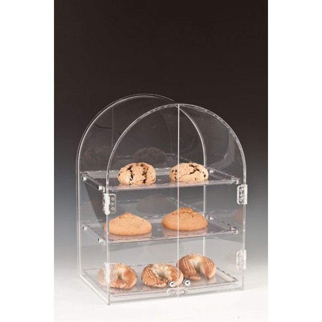 Alkan 2-Tier Polycarbonate Display Stand 45.5cm High Polycarbonate for hospitality & OS&E