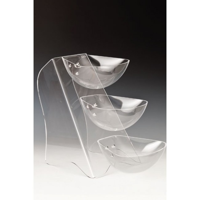 Alkan 3-Tier Acrylic Display Stand Acrylic for hospitality & OS&E