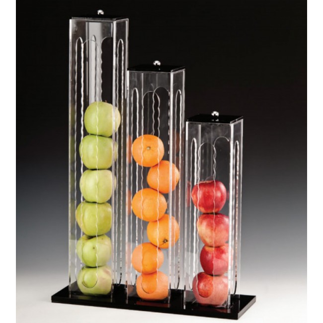 Alkan 3-Tier Acrylic Fruit Stand Acrylic for hospitality & OS&E
