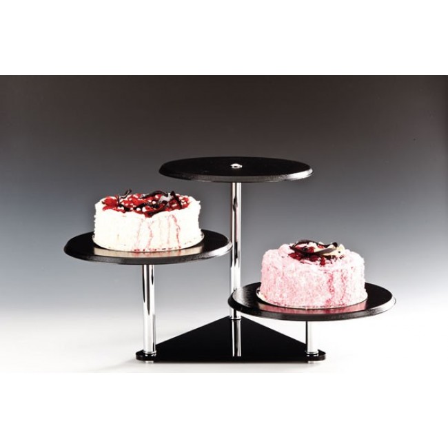 Alkan 3-Tier Buffet Stand Set - White 15cm for hospitality & OS&E