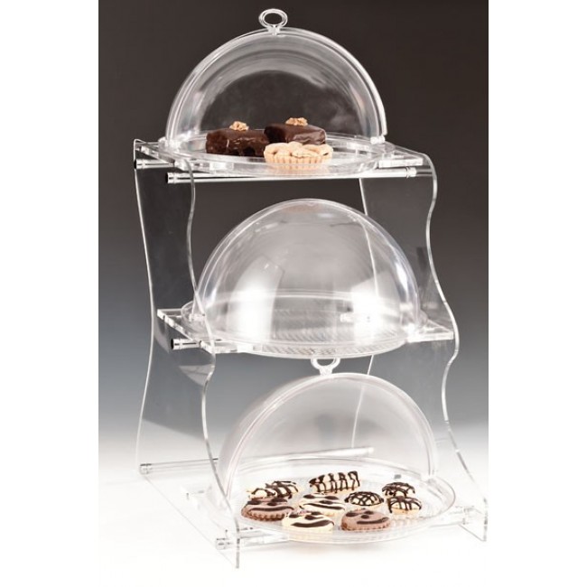 Alkan 3-Tier Round Buffet Stand 67cm High for hospitality & OS&E