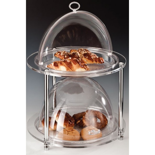 Alkan 3-Tier Round Polycarbonate Buffet Stand Polycarbonate for hospitality & OS&E