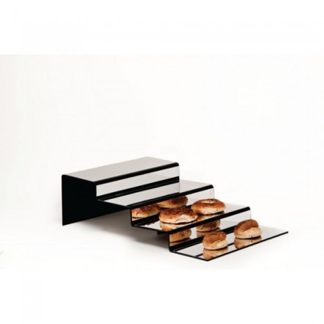 Alkan 4-Step Mirrored Display Stand for hospitality & OS&E