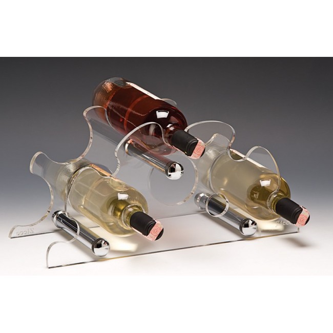 Alkan Acrylic 7-Bottle Wine Rack / Stand Acrylic for hospitality & OS&E