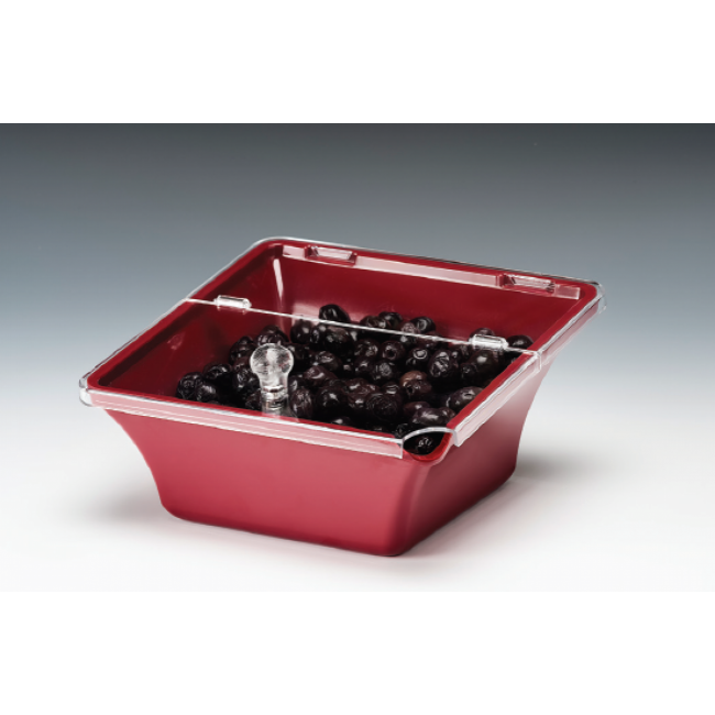 Alkan Angled Melamine Square Display Bowl 22cm Melamine for hospitality & OS&E