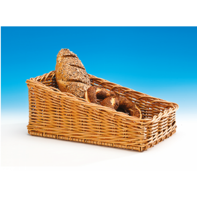Alkan Angled Woven Plastic Display Basket 27x45cm Woven Plastic for hospitality & OS&E