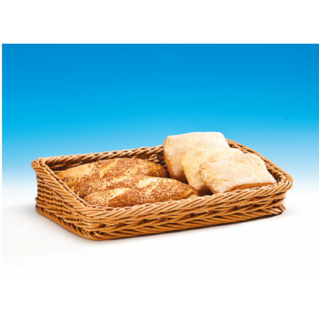 Alkan Angled Woven Plastic Display Basket 30x45cm Woven Plastic for hospitality & OS&E