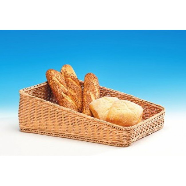 Alkan Angled Woven Plastic Display Basket 46x32cm Woven Plastic for hospitality & OS&E