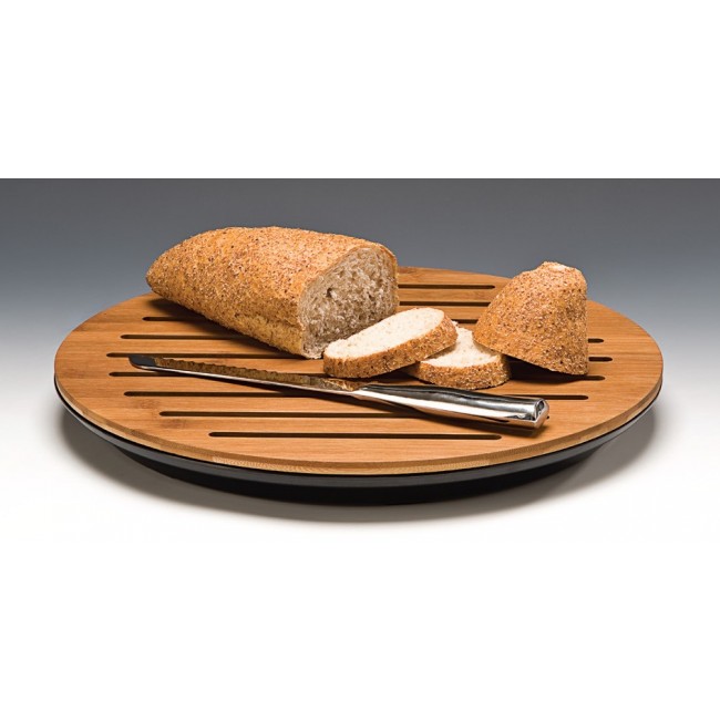 Alkan Bread Cutting Board with White Polycarbonate Base 42 cm Polycarbonate for hospitality & OS&E