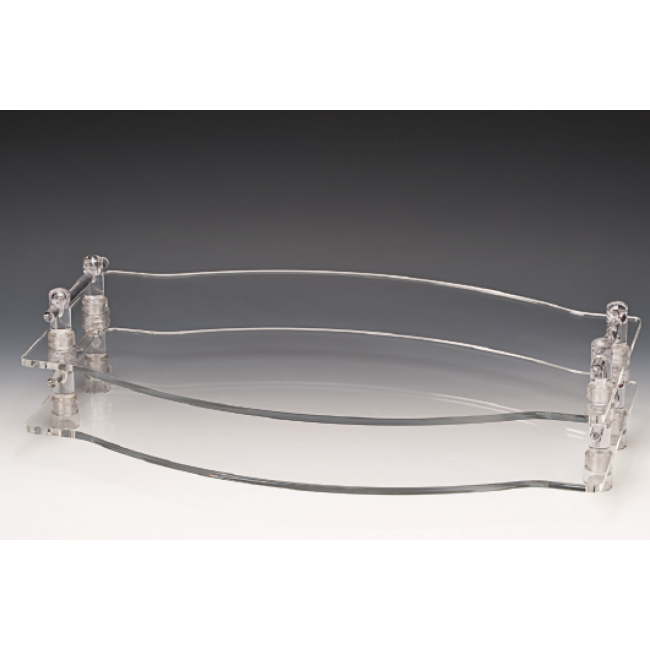 Alkan Curved Acrylic Buffet Riser 60x40cm Acrylic for hospitality & OS&E