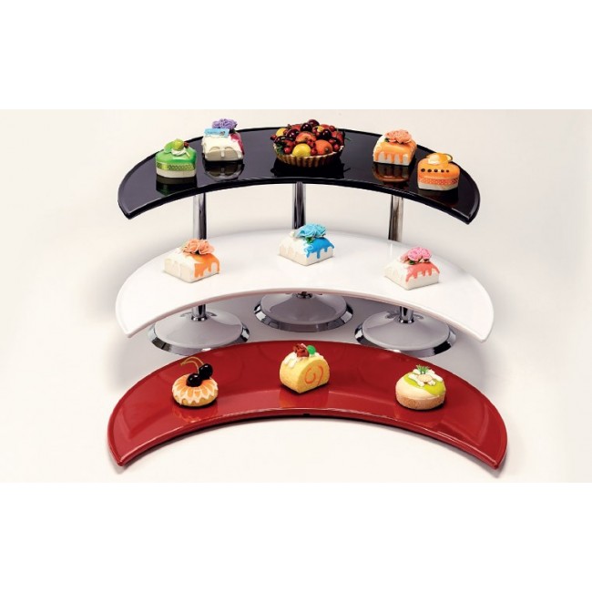 Alkan Curved Melamine Display Stand Extra Large Melamine for hospitality & OS&E