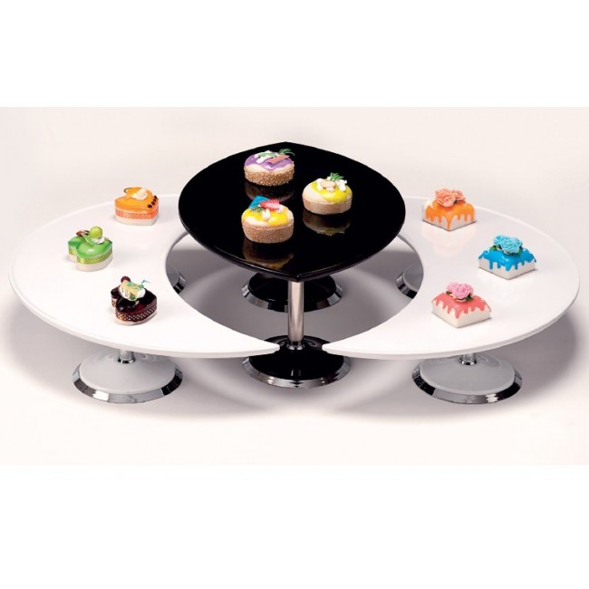 Alkan Curved Melamine Display Stand Melamine for hospitality & OS&E
