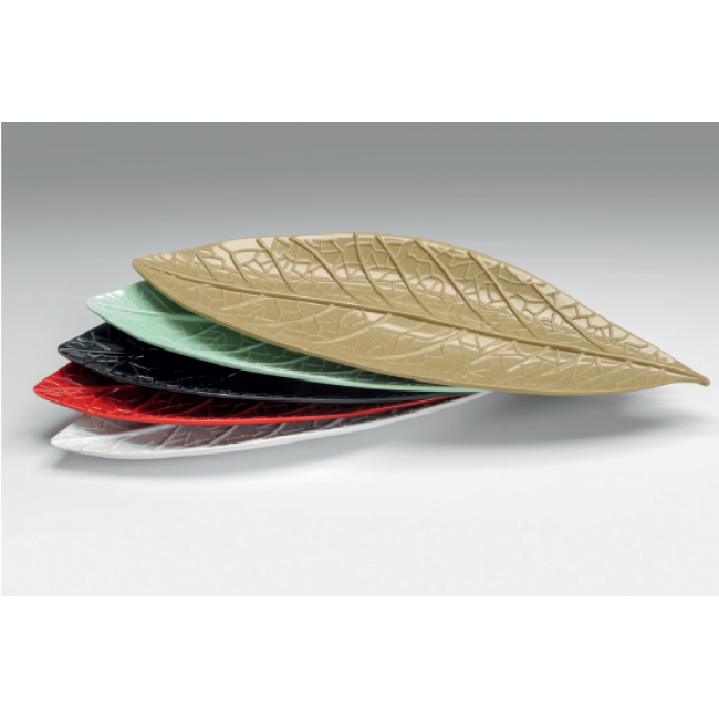 Alkan "Defne" Leaf-Shaped Melamine Platter - Large 17x47cm Melamine for hospitality & OS&E