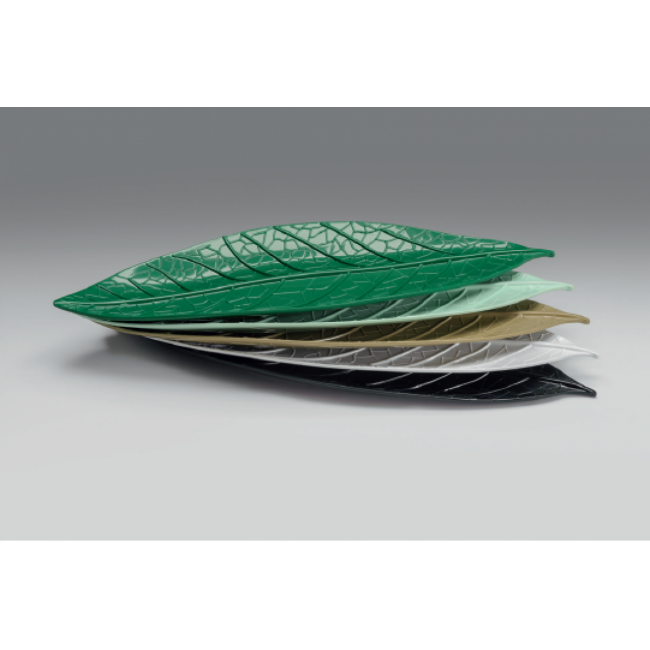 Alkan "Defne" Leaf-Shaped Melamine Platter - Small 13x36cm Melamine for hospitality & OS&E