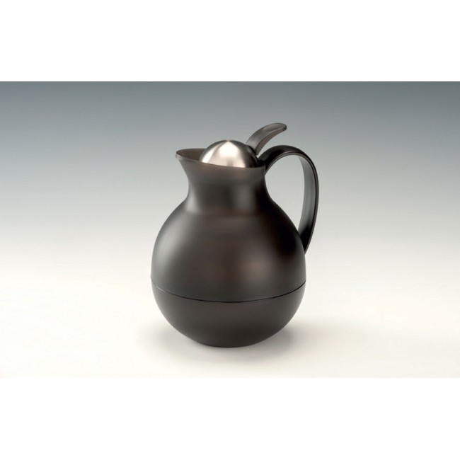 Alkan Glass-Lined Thermos - Black 1 Liter Glass for hospitality & OS&E