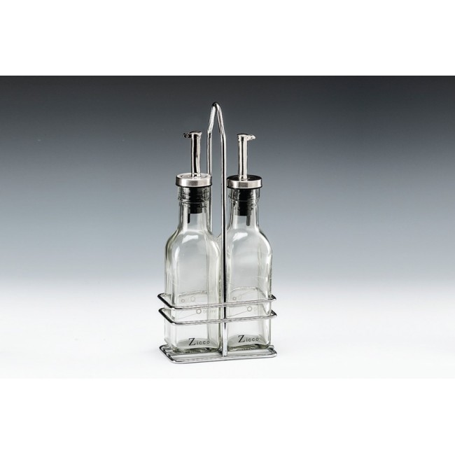Alkan Glass Oil or Vinegar Cruet - Bulb 175ml Glass for hospitality & OS&E