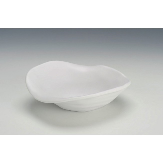 Alkan Matte Black Melamine Angled Bowl 24x29cm Melamine for hospitality & OS&E