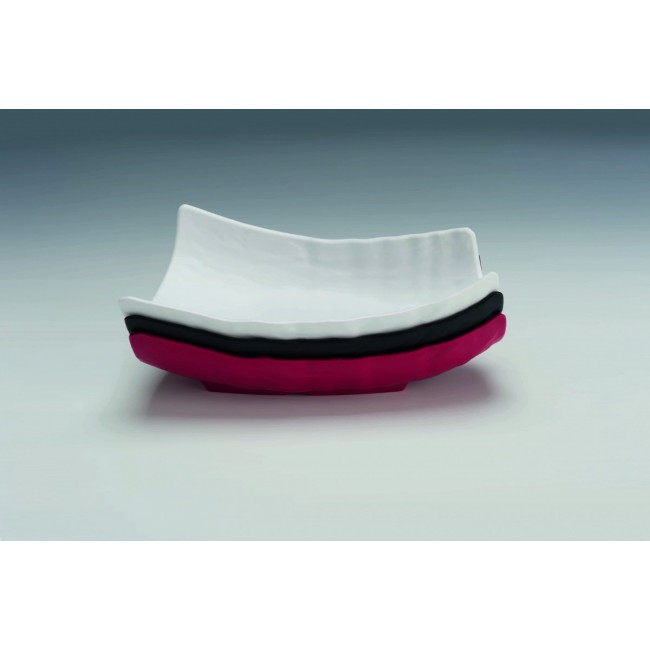 Alkan Matte Black Melamine Angled Serving Bowl 17x34.5cm Melamine for hospitality & OS&E