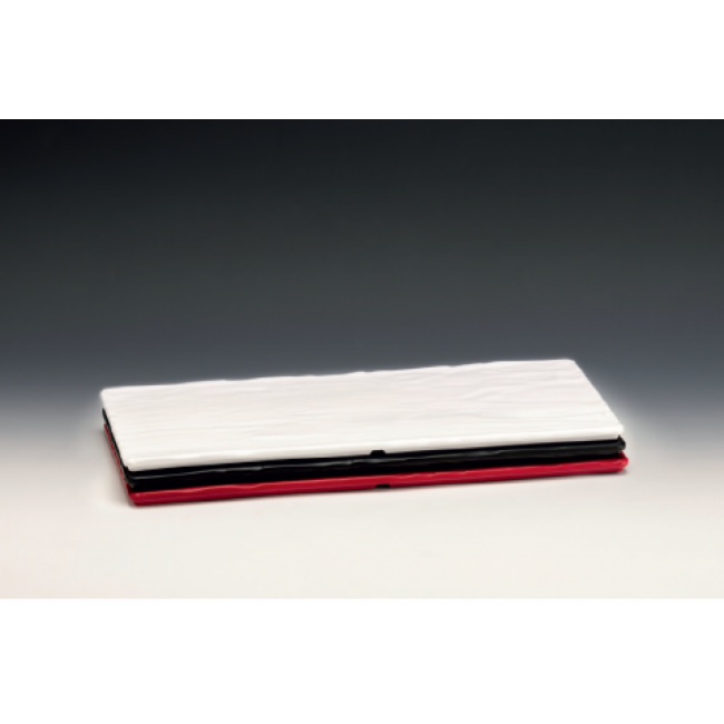 Alkan Matte Black Melamine Display Platter 19x44.5cm Melamine for hospitality & OS&E