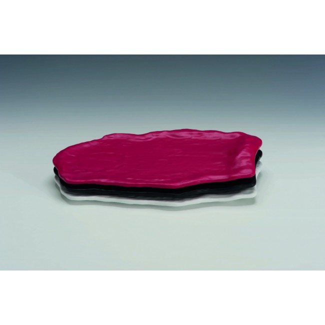 Alkan Matte Black Melamine Display Platter 21x40cm Melamine for hospitality & OS&E