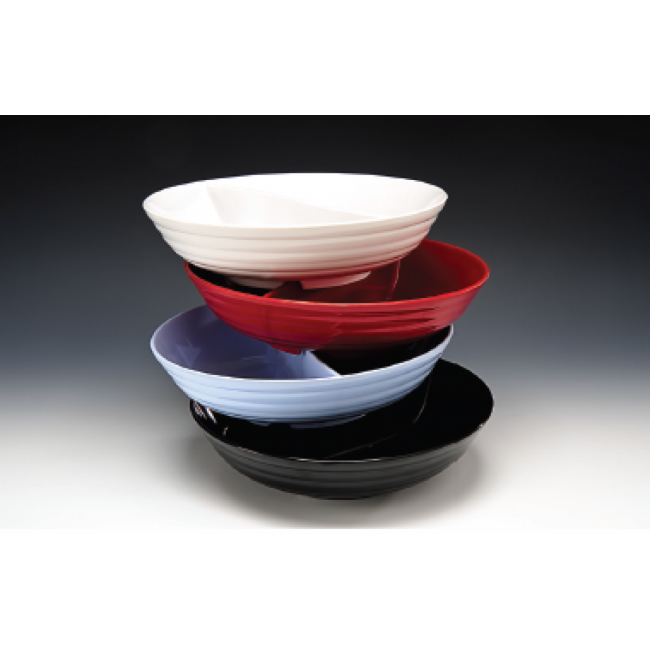 Alkan Melamine Angled Display Bowl - Black 33.5cm Melamine for hospitality & OS&E