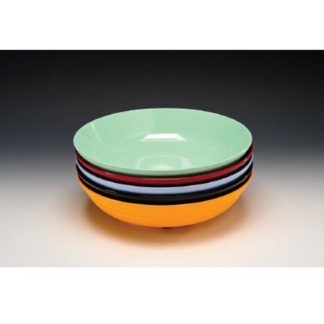 Alkan Melamine Angled Display Bowl - White 33.5cm Melamine for hospitality & OS&E