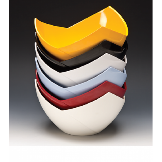 Alkan Melamine Pedestal Bowl - Light Wood 27cm Melamine for hospitality & OS&E