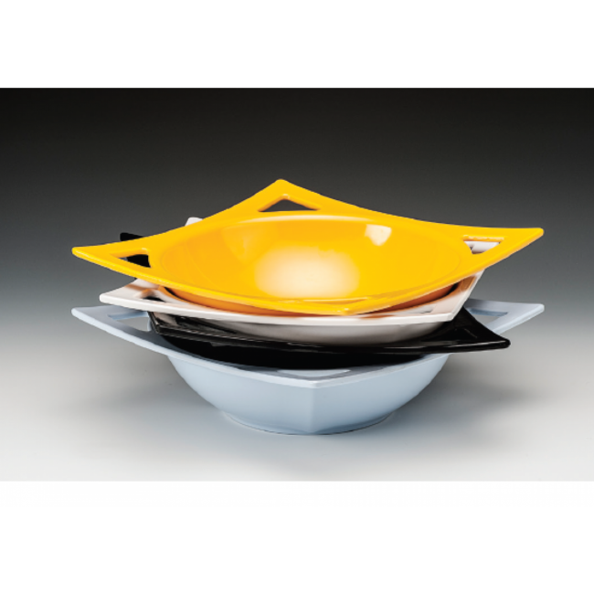 Alkan Melamine Square Platter - Light Wood 27cm Melamine for hospitality & OS&E