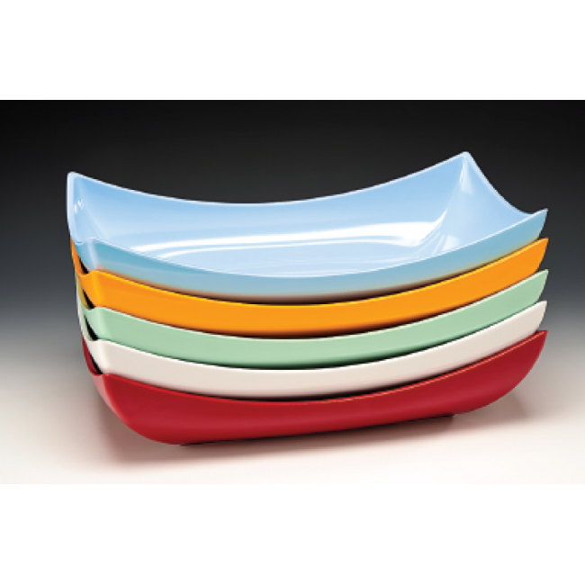 Alkan Melamine Wave Display Platter 47.5x26cm Melamine for hospitality & OS&E