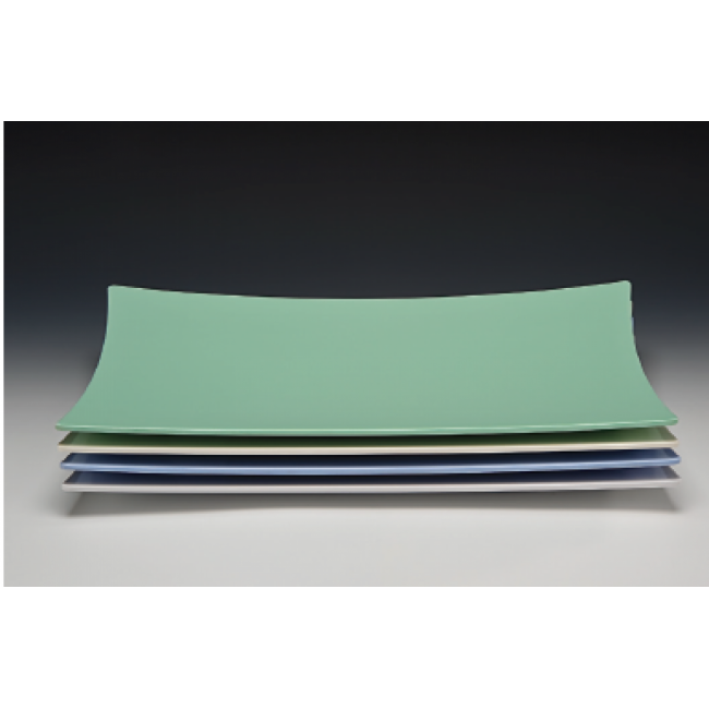 Alkan Melamine Wavy Rectangular Platter 28x45cm Melamine for hospitality & OS&E
