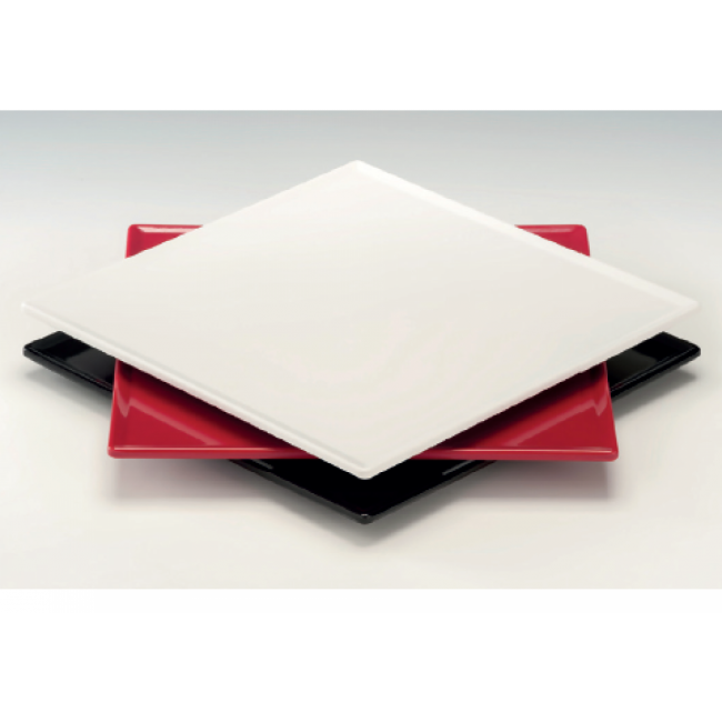 Alkan Melamine Wavy Square Platter 29cm Melamine for hospitality & OS&E