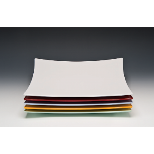 Alkan Melamine Wavy Square Platter 35cm Melamine for hospitality & OS&E