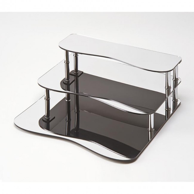Alkan Mirrored Display Stand with Curved Frame 60cm for hospitality & OS&E