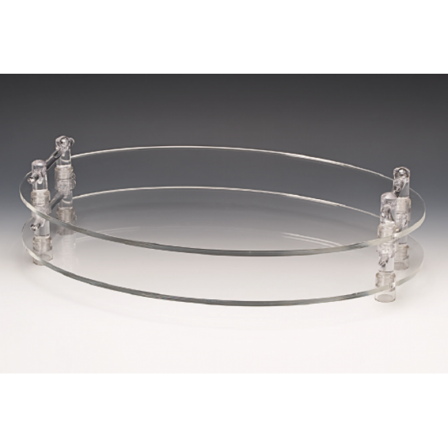 Alkan Oval Acrylic Buffet Riser 60x40cm Acrylic for hospitality & OS&E