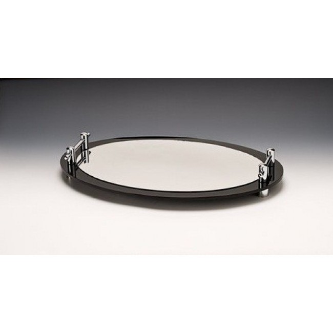 Alkan Oval Mirrored Display Riser with Frame 60x40cm for hospitality & OS&E