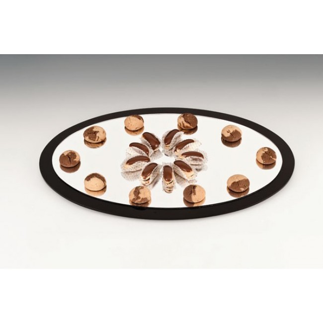 Alkan Oval Mirrored Display Stand 40x60cm for hospitality & OS&E