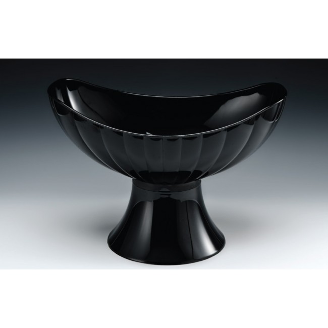 Alkan Polycarbonate Angled Display Bowl - Black 42.5x25.5cm Polycarbonate for hospitality & OS&E