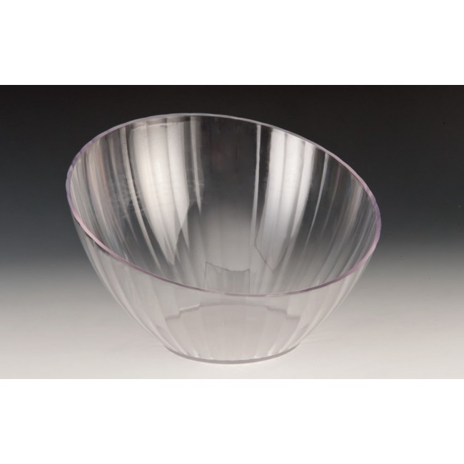Alkan Polycarbonate Angled Display Bowl - Clear 31.5cm Polycarbonate for hospitality & OS&E