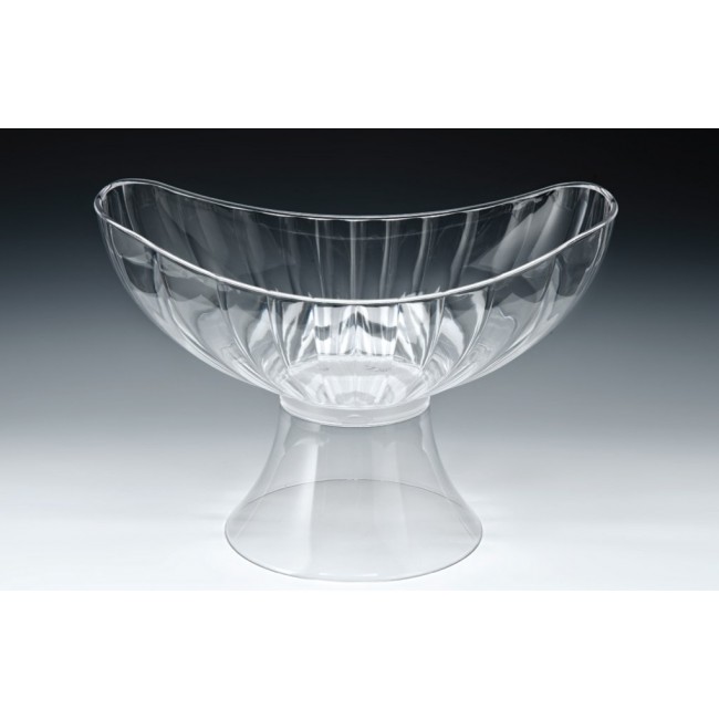 Alkan Polycarbonate Angled Display Bowl - Clear 42.5x25.5cm Polycarbonate for hospitality & OS&E